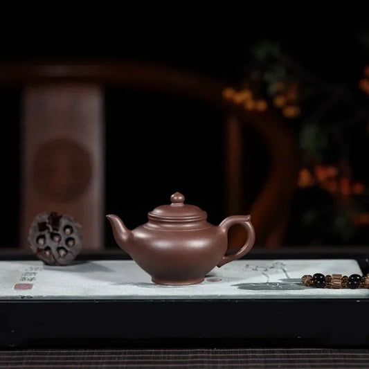 Teapot Tea Pot filter Xishi Pot Beauties Handmade Purple Clay Teaware customized Gifts  Drinkware Set Drink Puer