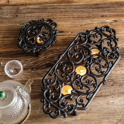 Teapot Warmer Holder Decorative Candle Holder Stands Insulation Base Teapot Warmer for Camping Travel Heatcoffee Milk or Tea