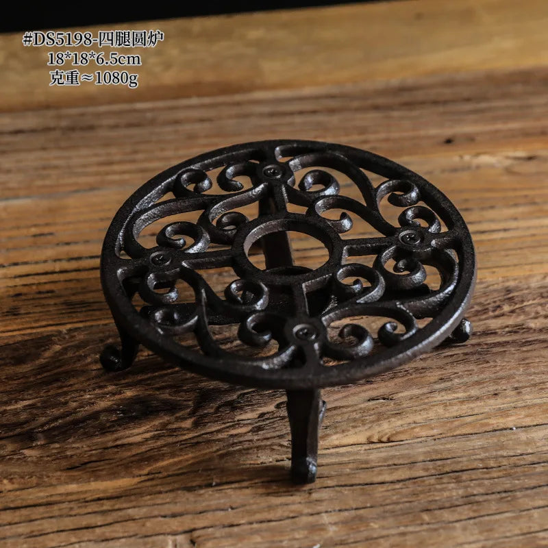 Teapot Warmer Holder Decorative Candle Holder Stands Insulation Base Teapot Warmer for Camping Travel Heatcoffee Milk or Tea