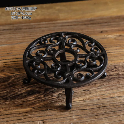 Teapot Warmer Holder Decorative Candle Holder Stands Insulation Base Teapot Warmer for Camping Travel Heatcoffee Milk or Tea