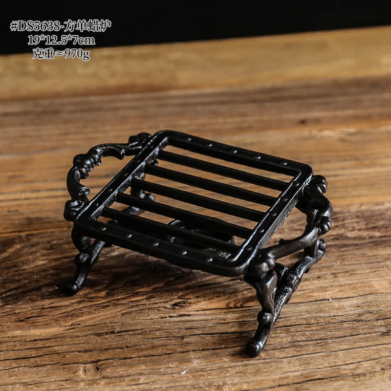 Teapot Warmer Holder Decorative Candle Holder Stands Insulation Base Teapot Warmer for Camping Travel Heatcoffee Milk or Tea