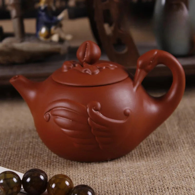 Teapot Yixing Zisha Teapot Authentic Zisha Teapot Tea Set Zisha Modern Zisha Art Swan Pot