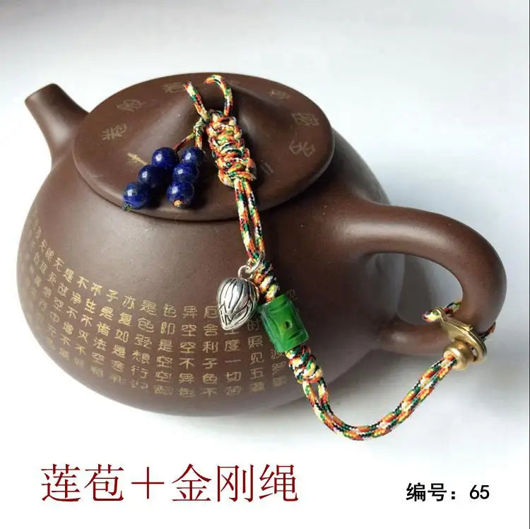Teapot with Rope for Tea Ceremony, High-grade Pot Lid, Tied Teapot