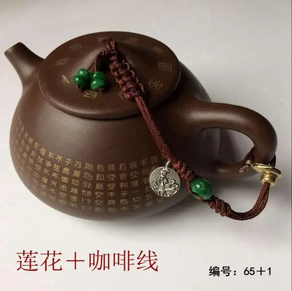 Teapot with Rope for Tea Ceremony, High-grade Pot Lid, Tied Teapot