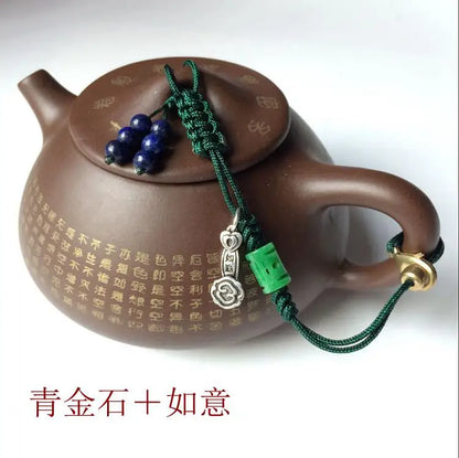 Teapot with Rope for Tea Ceremony, High-grade Pot Lid, Tied Teapot