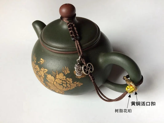 Teapot with Rope for Tea Ceremony, High-grade Pot Lid, Tied Teapot