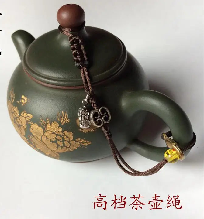 Teapot with Rope for Tea Ceremony, High-grade Pot Lid, Tied Teapot