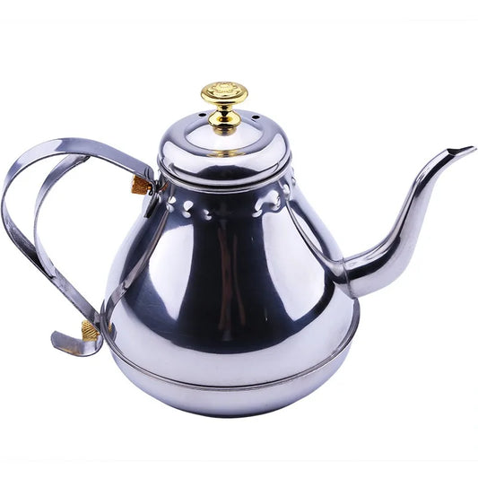 Teapot with Tea Filter 304 Stainless Steel Coffee Tea Pot Water Kettle Induction Cooker Stove Universal Kitchen Tool