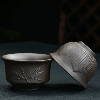 Teaware Purple Clay KungFu Tea Set Yixing Tea Cup Tureen Infuser Chinese Tea Ceremony with Travel bag Home Teaware Sets gaiwan