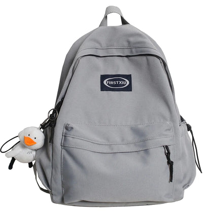 Teenage Girl Green School Bag Small Cute Lady Backpack Waterproof Nylon Female Kawaii Bag College Student Women Backpack Fashion