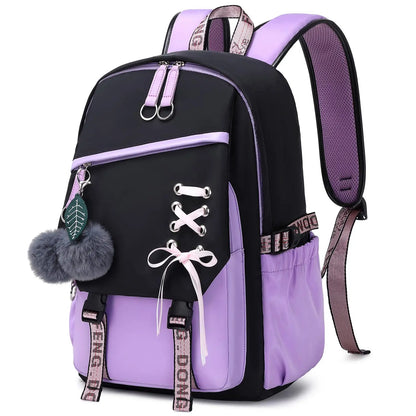 Teenage Girls Bookbag School Backpack Children Casual Daypack Schoolbag for Teens