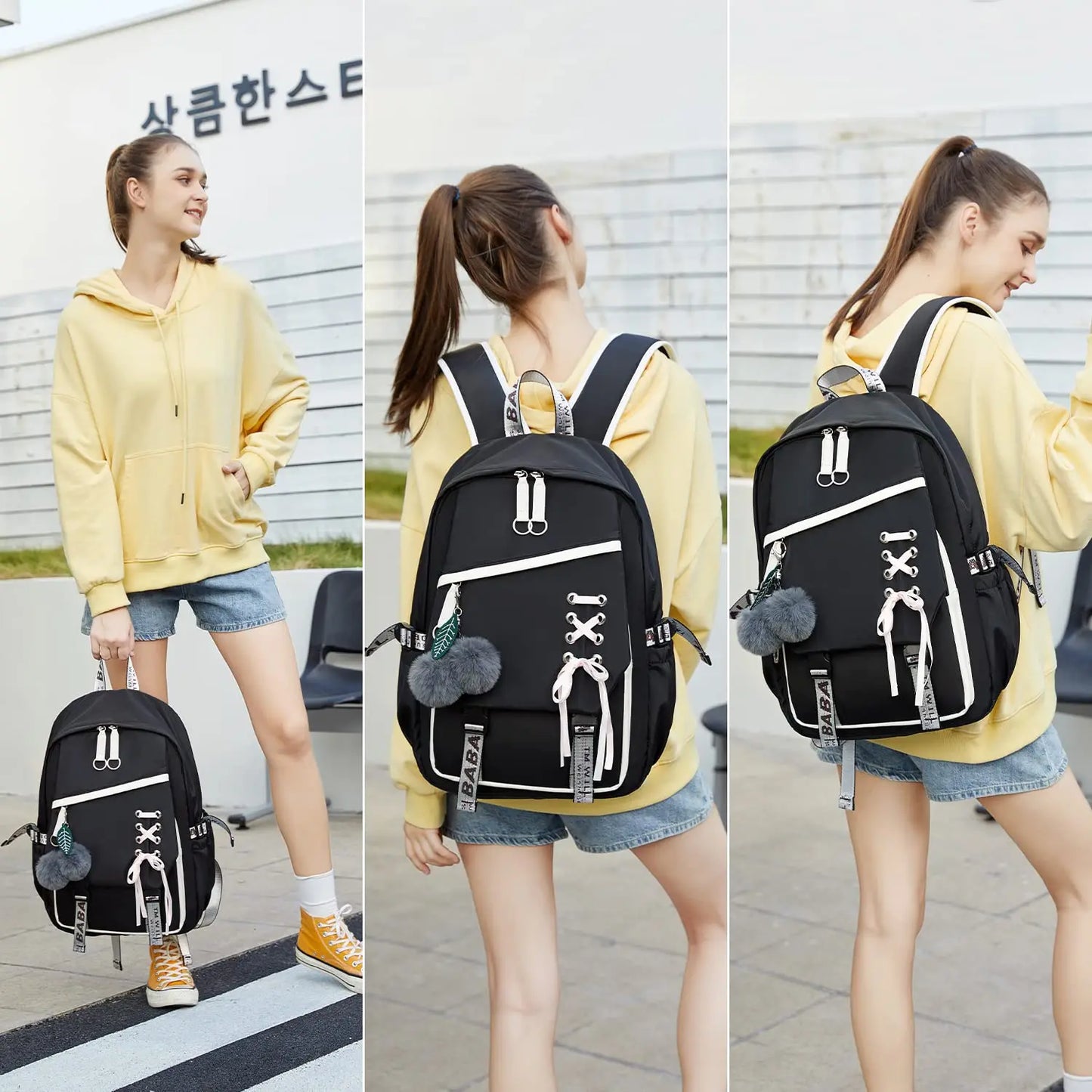 Teenage Girls Bookbag School Backpack Children Casual Daypack Schoolbag for Teens