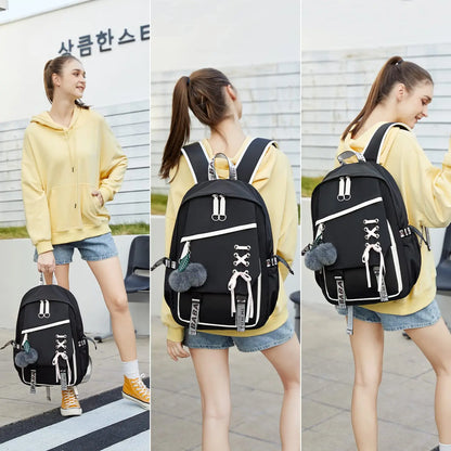 Teenage Girls Bookbag School Backpack Children Casual Daypack Schoolbag for Teens