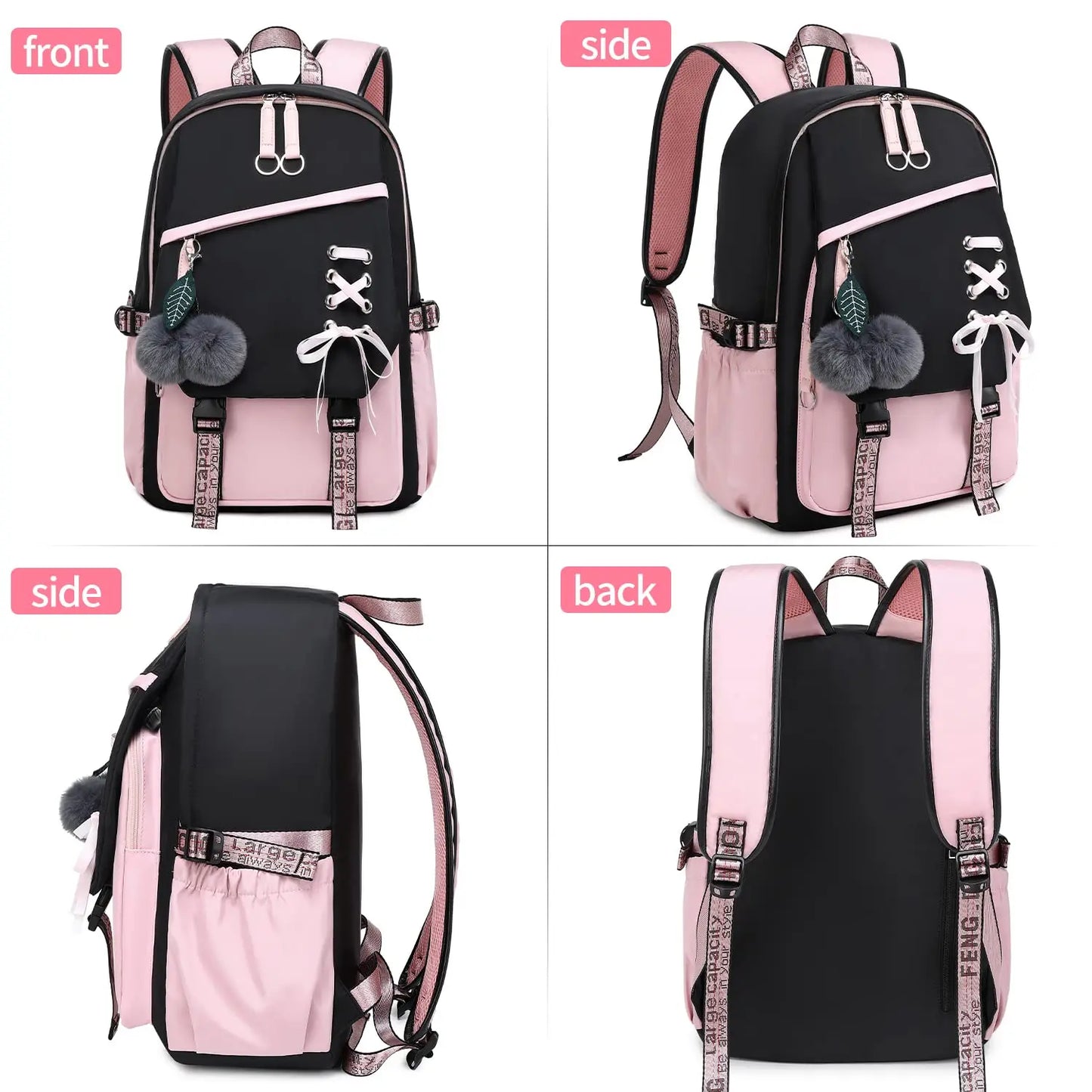 Teenage Girls Bookbag School Backpack Children Casual Daypack Schoolbag for Teens