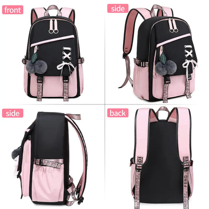 Teenage Girls Bookbag School Backpack Children Casual Daypack Schoolbag for Teens