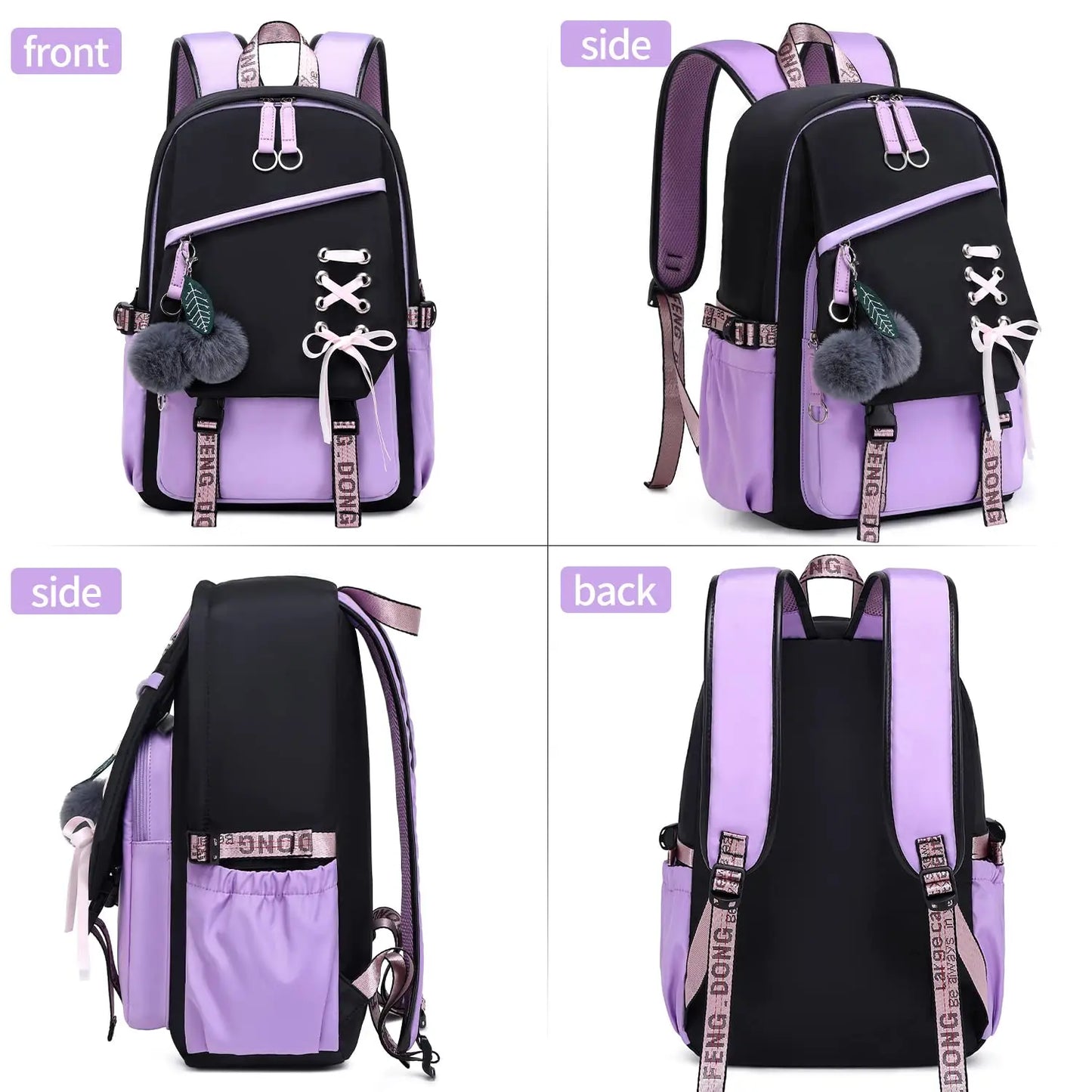 Teenage Girls Bookbag School Backpack Children Casual Daypack Schoolbag for Teens