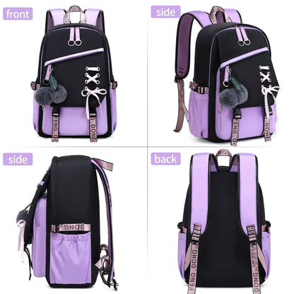 Teenage Girls Bookbag School Backpack Children Casual Daypack Schoolbag for Teens