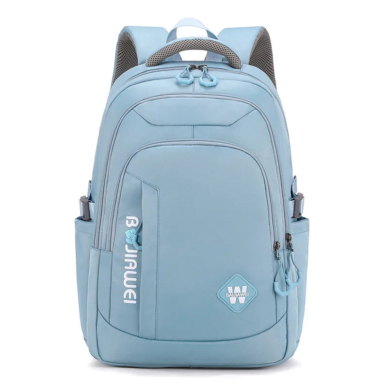 Teenage Grils School Bags Large Capacity Black Nylon Multifunctional College Middle High Student Schoolbag Backpacks Women 2022