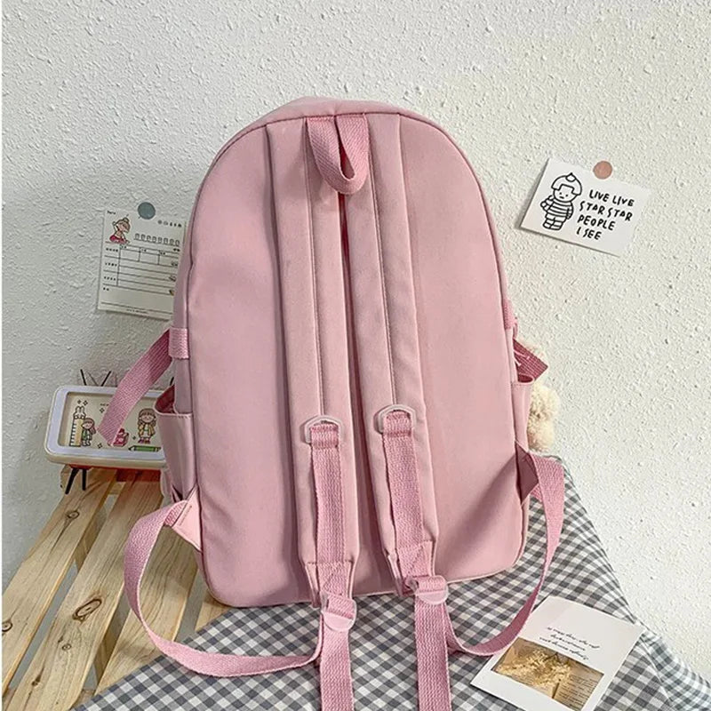 Teenagers Backpacks For Girls School Women Multipocket Bag Large Capacity Backpack Mochila Feminina Kawaii Bags
