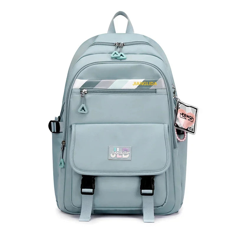 Teenagers Bags for Girls Junior High School Students Backpacks Women Kawaii Bag Kids Knapsack Solid Bookbag Lady Packsack