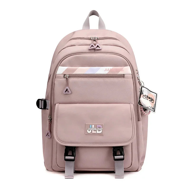 Teenagers Bags for Girls Junior High School Students Backpacks Women Kawaii Bag Kids Knapsack Solid Bookbag Lady Packsack