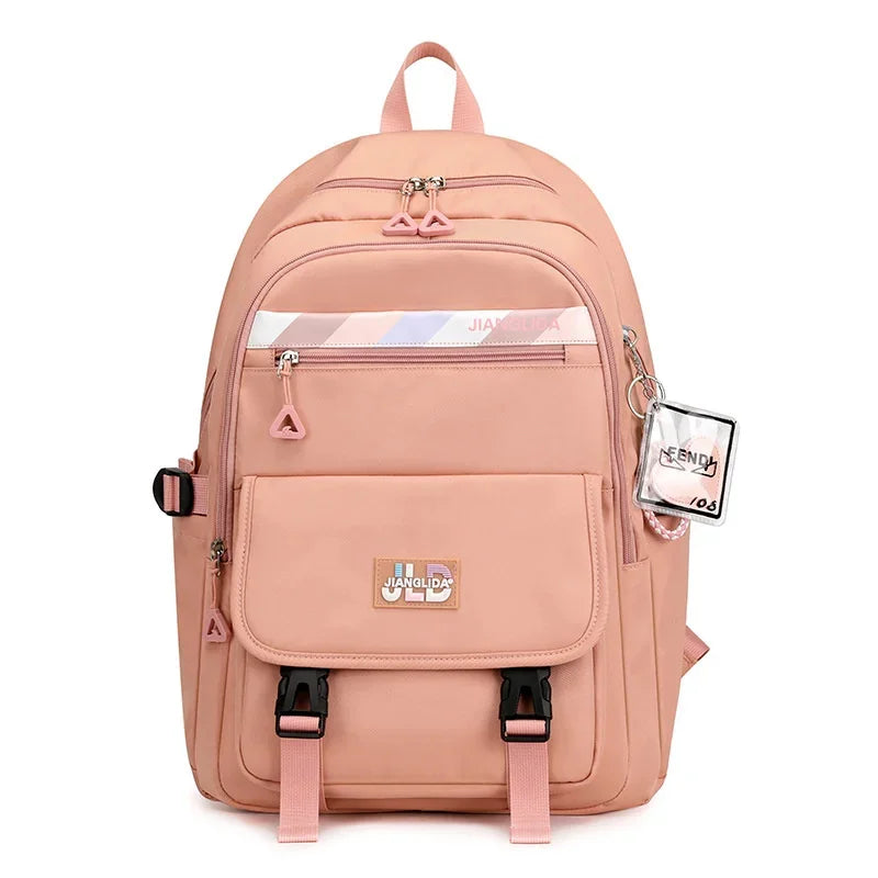 Teenagers Bags for Girls Junior High School Students Backpacks Women Kawaii Bag Kids Knapsack Solid Bookbag Lady Packsack