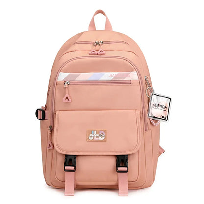Teenagers Bags for Girls Junior High School Students Backpacks Women Kawaii Bag Kids Knapsack Solid Bookbag Lady Packsack