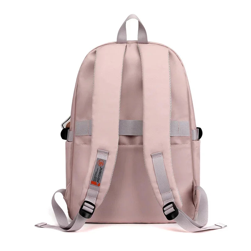 Teenagers Bags for Girls Junior High School Students Backpacks Women Kawaii Bag Kids Knapsack Solid Bookbag Lady Packsack