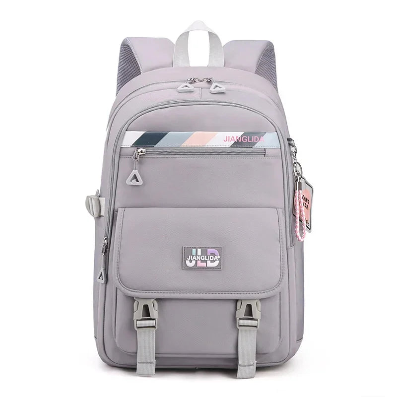 Teenagers Bags for Girls Junior High School Students Backpacks Women Kawaii Bag Kids Knapsack Solid Bookbag Lady Packsack