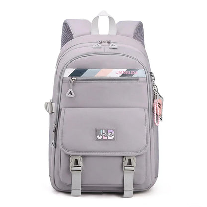 Teenagers Bags for Girls Junior High School Students Backpacks Women Kawaii Bag Kids Knapsack Solid Bookbag Lady Packsack