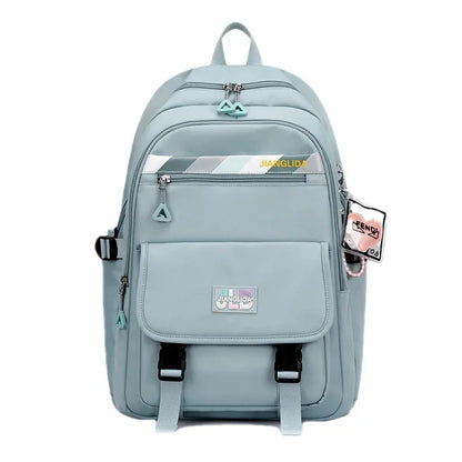 Teenagers Bags for Girls Junior High School Students Backpacks Women Kawaii Bag Kids Knapsack Solid Bookbag Lady Packsack