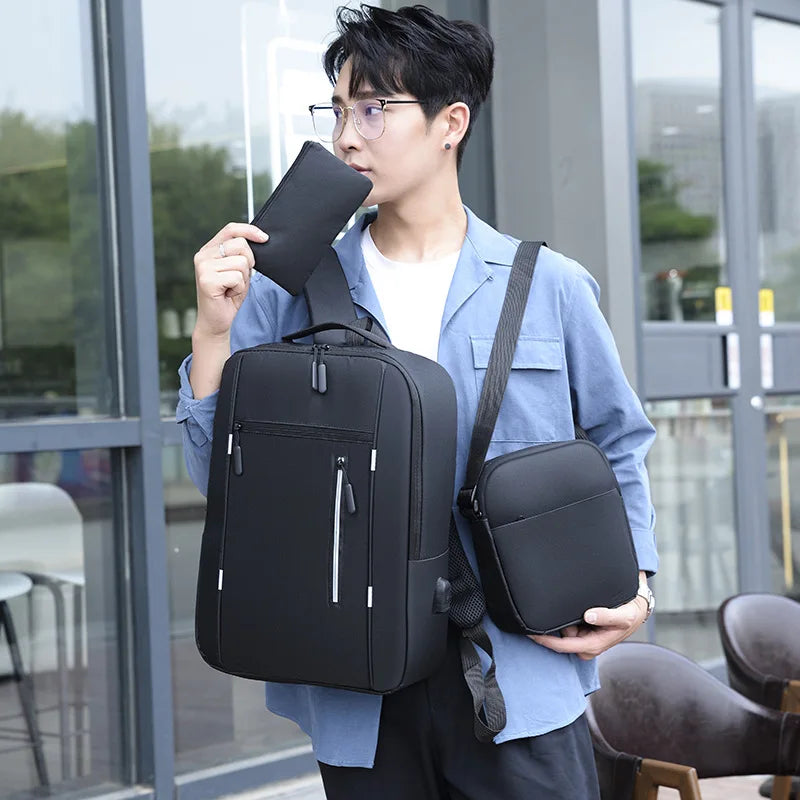 Teenagers Junior High School Backpack For Boys College Student School Bags Teens Schoolbag Waterproof Travel Laptop Backpack