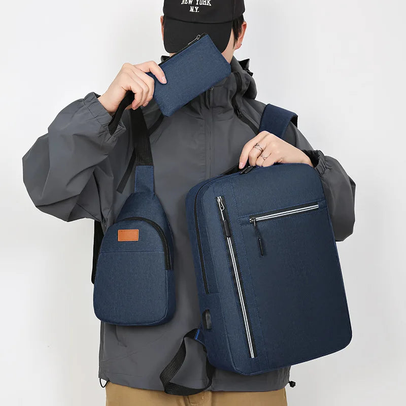 Teenagers Junior High School Backpack For Boys College Student School Bags Teens Schoolbag Waterproof Travel Laptop Backpack