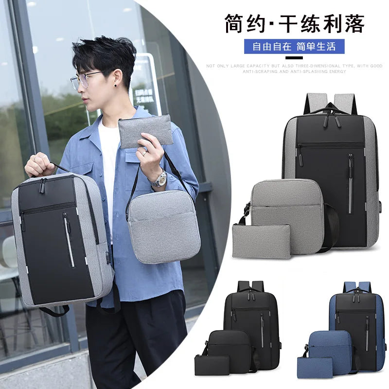 Teenagers Junior High School Backpack For Boys College Student School Bags Teens Schoolbag Waterproof Travel Laptop Backpack