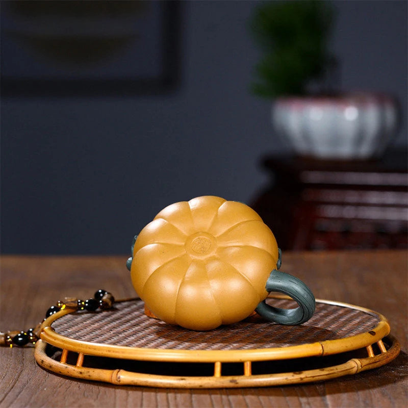 Tetera China Yixing de arcilla tetera creativa de de calabaza, filtro hecho a mano, Infusor de té, mineral crudo, Zisha, 180ml