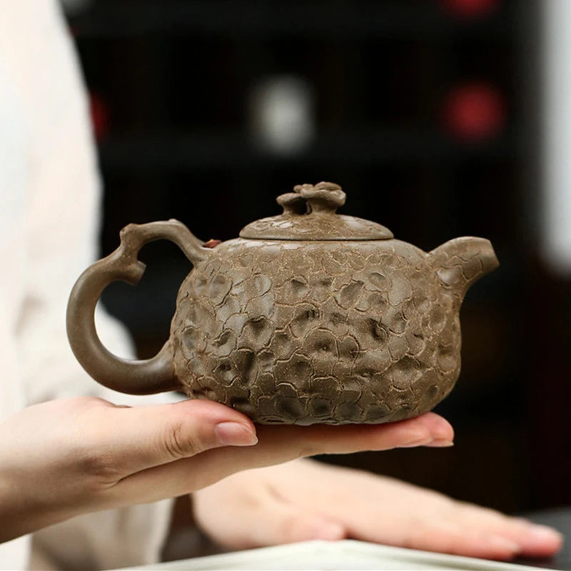 Tetera Zisha hecha a mano con filtro de barro, tetera China Yixing de arcilla púrpura para el hogar, 310ml