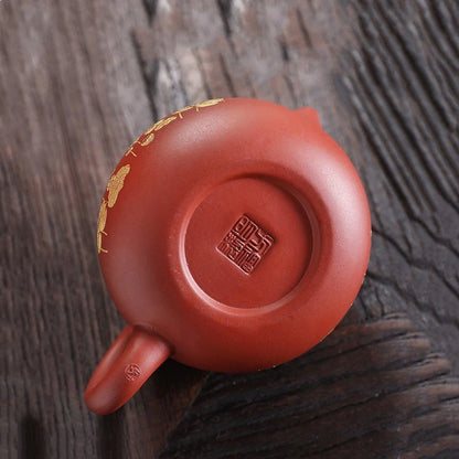 Tetera clásica de arcilla púrpura Yixing, de té con filtro de de bola de barro Zhu mano, belleza juegos de té Zisha, 180ml