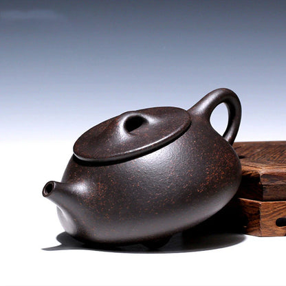 Tetera de arcilla púrpura Yixing de alta calidad, juego de té chino Zisha con filtro de piedra, hecho a mano