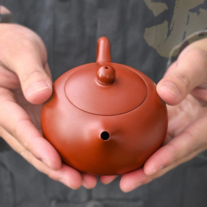 Tetera de arcilla púrpura Yixing hecha a mano, tetera de belleza Zhu Mud Xishi, filtro de bola Zisha, fabricante de té chino