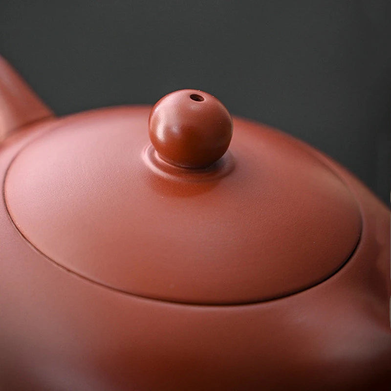 Tetera de arcilla púrpura Yixing hecha a mano, tetera de belleza Zhu Mud Xishi, filtro de bola Zisha, fabricante de té chino