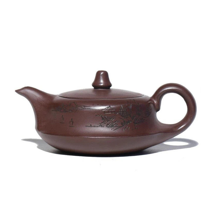 Teteras de arcilla púrpura Yixing de 160ml, tetera hecha a mano famosos, mineral barro púrpura, de juego té chino Zisha
