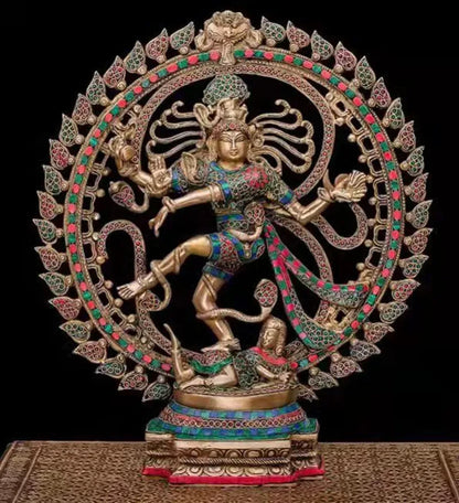 Thailand trunk Buddha Statue, Temple garden living  Elephant God, Treasure, Big Belly, Double Role, India Shiva Statue Ornaments