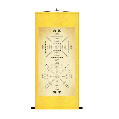 The Book of Changes the Eight Diagrams Ba Gua Chinese Art Wall Scroll Wall Hanging Painting Scroll