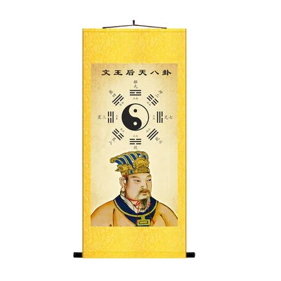 The Book of Changes the Eight Diagrams Ba Gua Chinese Art Wall Scroll Wall Hanging Painting Scroll
