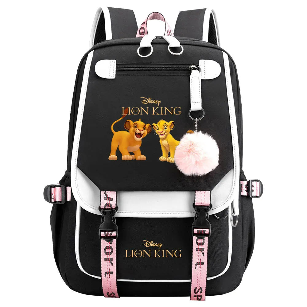The Lion King Boys Girls Kids School Book Bags Women USB Bagpack Teenagers Canvas Laptop Travel Student Backpack