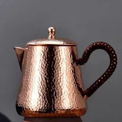 The Old-style Thickened Copper Teapot Pure Copper Teapot Home Teapot Side Teapot Teapot Handmade Retro Electric Pottery Stove