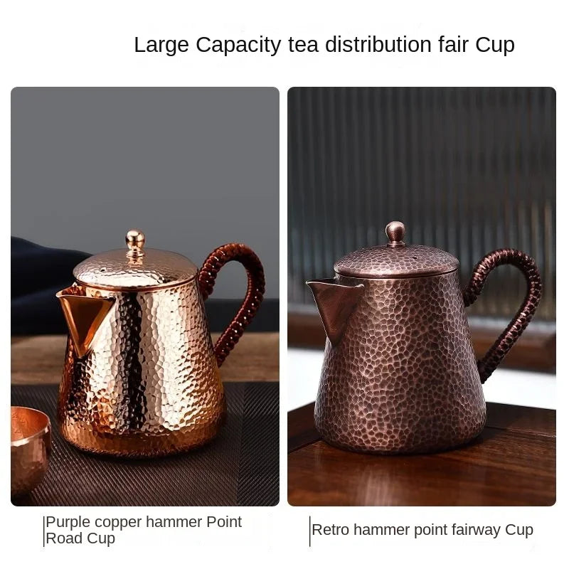 The Old-style Thickened Copper Teapot Pure Copper Teapot Home Teapot Side Teapot Teapot Handmade Retro Electric Pottery Stove