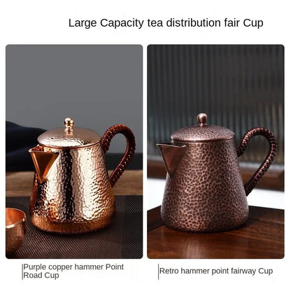 The Old-style Thickened Copper Teapot Pure Copper Teapot Home Teapot Side Teapot Teapot Handmade Retro Electric Pottery Stove
