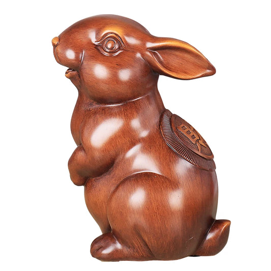 The Rabbit Feng shui rabbit statue Piggy bank Plutus Accumulate Mythical Wild Animal  Jade Medallion AndThe mascot of good luck