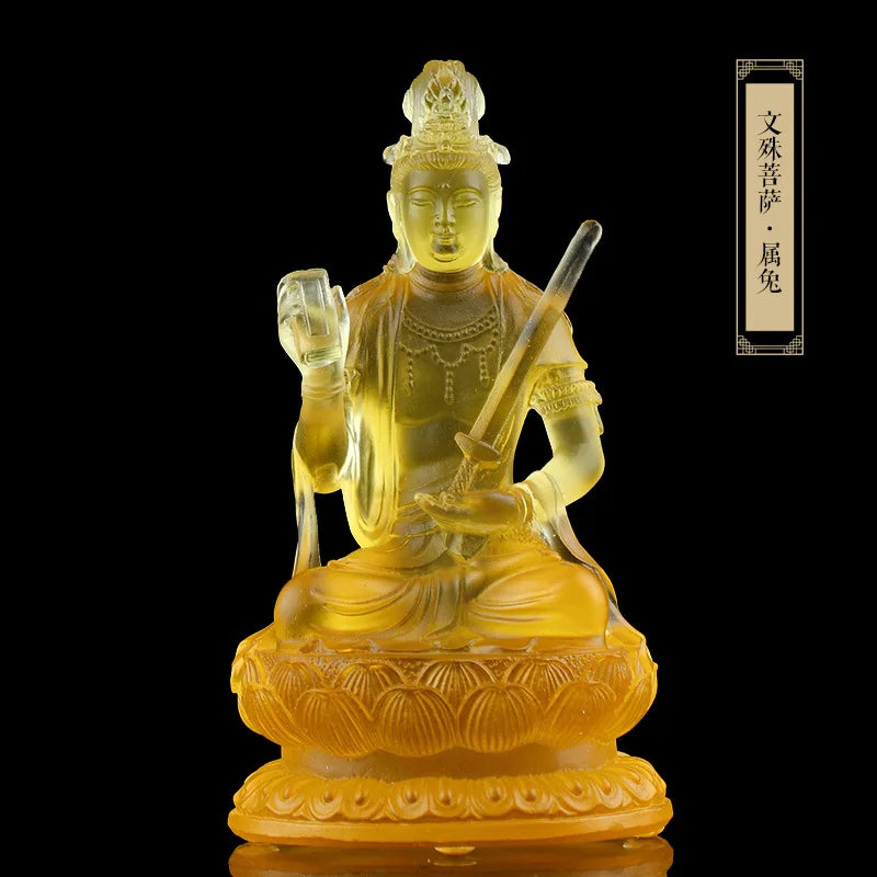 The eight patron saints of Coloured glaze Natal buddha Zodiac Buddha Zodiac Guardian